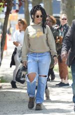 RIHANNA Arrives on the Set of Ocean