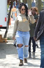 RIHANNA Arrives on the Set of Ocean