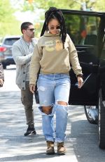 RIHANNA Arrives on the Set of Ocean