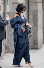 RIHANNA Leaves Her Apartment in New York 05/23/2017