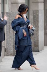 RIHANNA Leaves Her Apartment in New York 05/23/2017