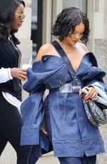 RIHANNA Leaves Her Apartment in New York 05/23/2017