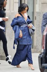 RIHANNA Leaves Her Apartment in New York 05/23/2017