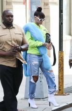 RIHANNA Out and About in New York 05/01/2017