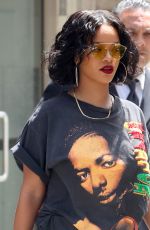 RIHANNA Out and About in New York 05/24/2017