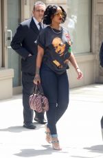 RIHANNA Out and About in New York 05/24/2017