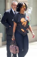 RIHANNA Out and About in New York 05/24/2017