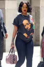 RIHANNA Out and About in New York 05/24/2017