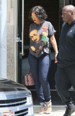 RIHANNA Out and About in New York 05/24/2017
