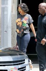 RIHANNA Out and About in New York 05/24/2017