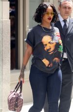 RIHANNA Out and About in New York 05/24/2017