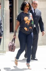 RIHANNA Out and About in New York 05/24/2017
