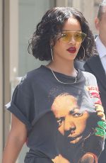 RIHANNA Out and About in New York 05/24/2017