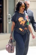 RIHANNA Out and About in New York 05/24/2017