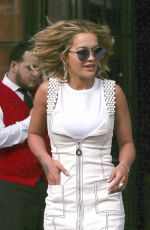 RITA ORA Leaves Bowery Hotel in New York 04/29/2017