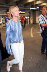 ROBIN WRIGHT PENN Arrives at Airport in Nice 05/16/2017