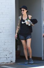 RUBY ROSE Leaves a Gym in West Hollywood 05/28/2017