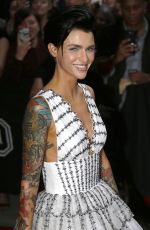 RUBY ROSE on Her Way to MET Gala in New York 05/01/2017