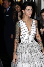 RUBY ROSE on Her Way to MET Gala in New York 05/01/2017