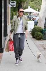 RUMER WILLIS Takes Her Dog Out in Los Angeles 05/08/2017