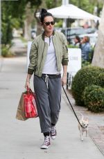 RUMER WILLIS Takes Her Dog Out in Los Angeles 05/08/2017