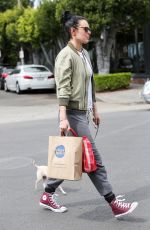 RUMER WILLIS Takes Her Dog Out in Los Angeles 05/08/2017