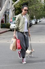 RUMER WILLIS Takes Her Dog Out in Los Angeles 05/08/2017