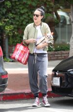 RUMER WILLIS Takes Her Dog Out in Los Angeles 05/08/2017