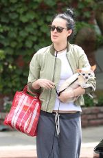 RUMER WILLIS Takes Her Dog Out in Los Angeles 05/08/2017