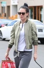 RUMER WILLIS Takes Her Dog Out in Los Angeles 05/08/2017
