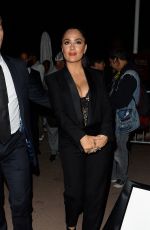 SALMA HAYEK Arrivesa at Paul Allen
