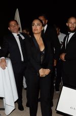 SALMA HAYEK Arrivesa at Paul Allen