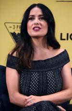 SALMA HAYEK at How to be a Latin Lover Press Conference in Mexico City 05/03/2017