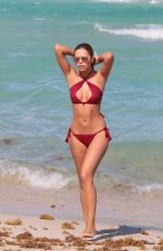 SANDRA KUBICKA in Bikini on the Beach in Miami 04/29/2017