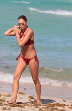 SANDRA KUBICKA in Bikini on the Beach in Miami 04/29/2017