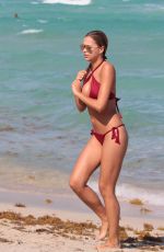 SANDRA KUBICKA in Bikini on the Beach in Miami 04/29/2017