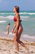 SANDRA KUBICKA in Bikini on the Beach in Miami 04/29/2017
