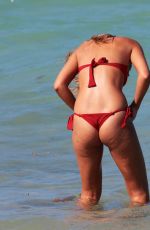 SANDRA KUBICKA in Bikini on the Beach in Miami 04/29/2017