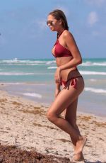 SANDRA KUBICKA in Bikini on the Beach in Miami 04/29/2017