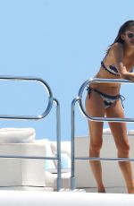 SARA SAMPAIO in Bikini on a Yacht in Cannes 05/22/2017