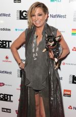 SARAH HARDING at British LGBT Awards in London 05/12/2017