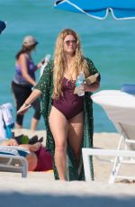 SASHA PIETERSE in Swimsuit at a Beach in Miami 05/09/2017