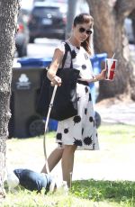 SELMA BLAIR in Polka Dot Dress Out in Los Angeles 05/20/2017