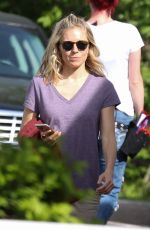 SIENNA MILLER Arrives at the Set of The Burning Woman in Canton 05/16/2017