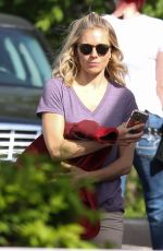 SIENNA MILLER Arrives at the Set of The Burning Woman in Canton 05/16/2017