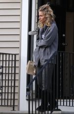 SIENNA MILLER on the Set of The Burning Woman in Brockton 05/08/2017