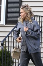 SIENNA MILLER on the Set of The Burning Woman in Brockton 05/08/2017