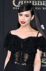 SOFIA CARSON at Pirates of the Caribbean: Dead Men Tell no Tales Premiere in Hollywood 05/18/2017