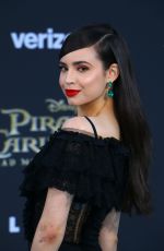 SOFIA CARSON at Pirates of the Caribbean: Dead Men Tell no Tales Premiere in Hollywood 05/18/2017