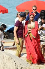 SONAM KAPOOR on the Set of a Photoshoot at a Beach in Cannes 05/22/2017